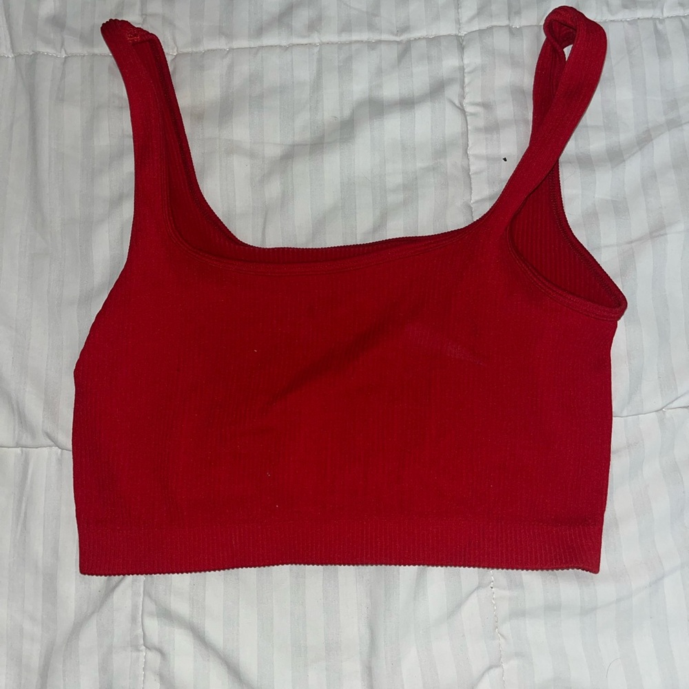 Ambiance Scarlet Ribbed Tank